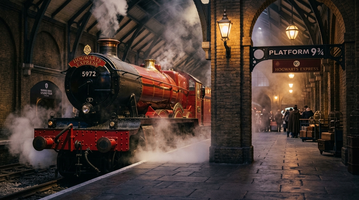 Hogwarts Express at Platform 9¾, Warner Bros. Studio Tour London