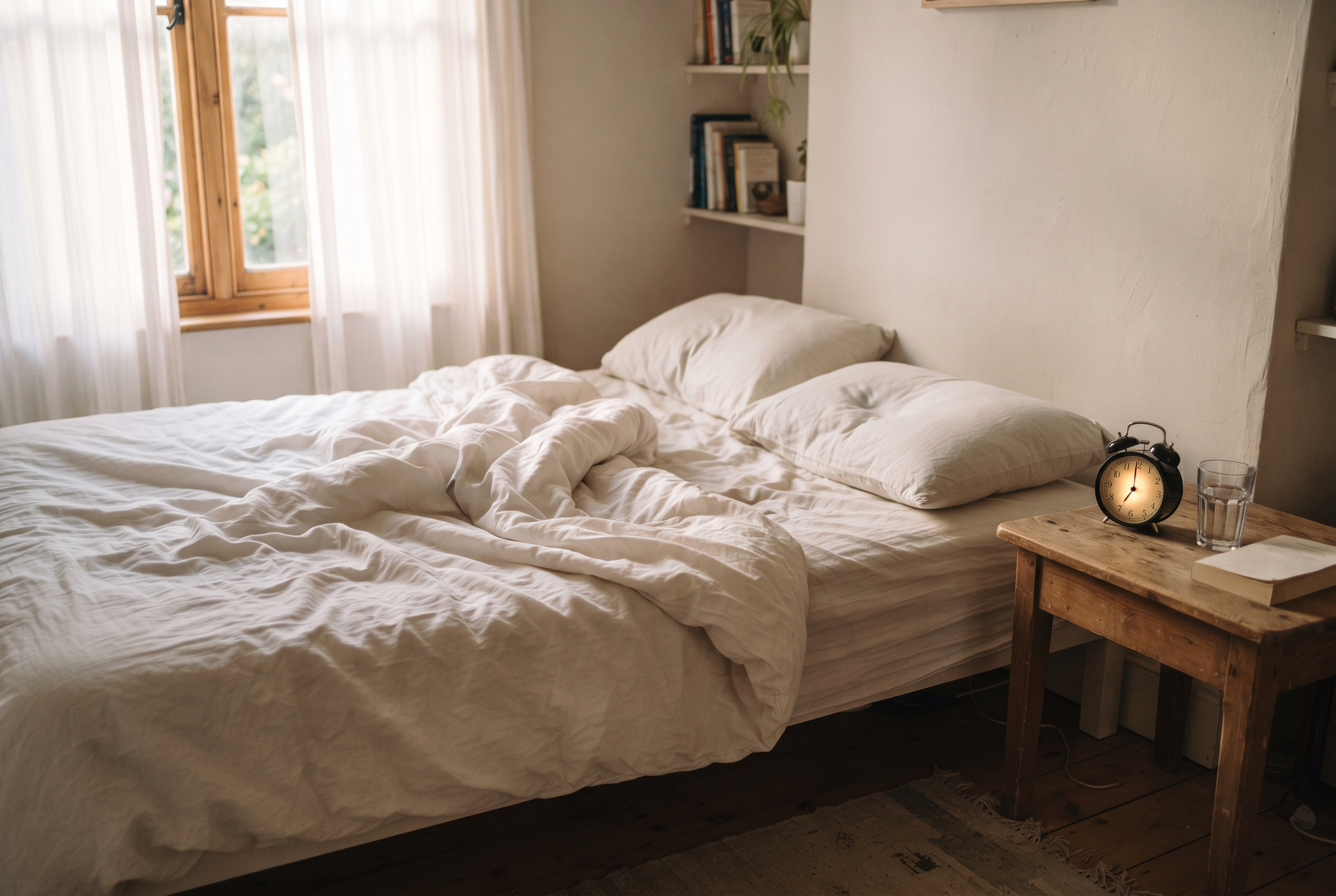Morning light in a bedroom