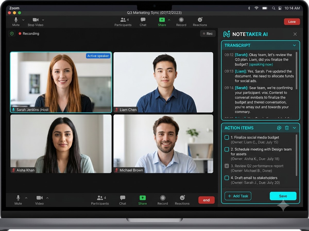 The Best AI Notetakers for Zoom and Teams