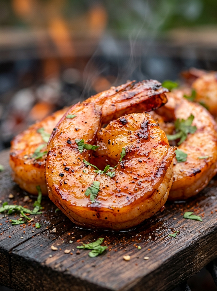 Smoked Shrimp Recipe - Bold Flavor in 30 Minutes closeup detail