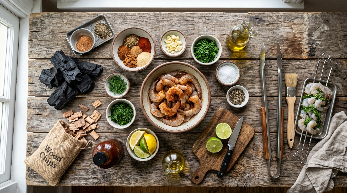 Smoked Shrimp Recipe - Bold Flavor in 30 Minutes ingredients
