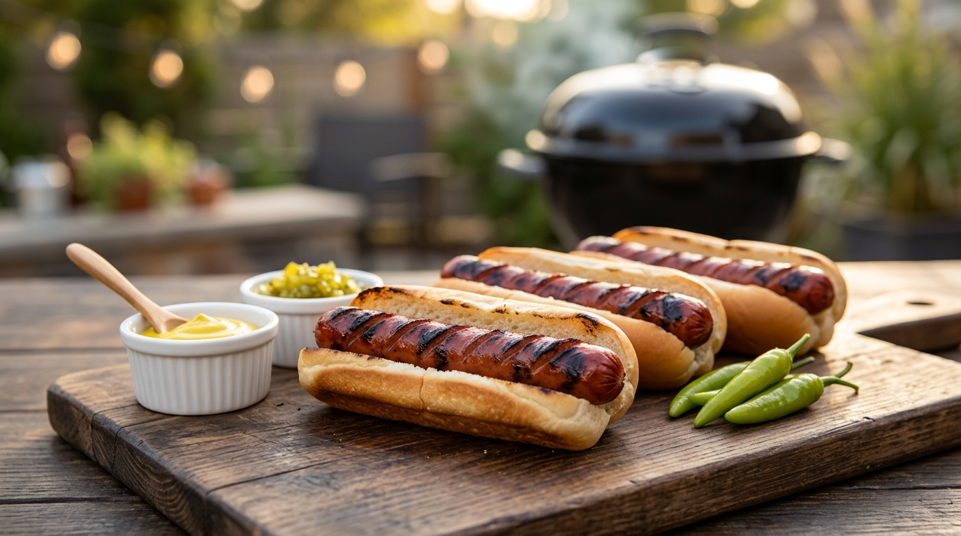 Grilled Hot Dogs Recipe: Stadium Style Done Right plated