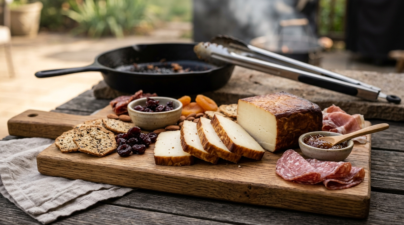 How to Smoke Cheese at Home - Easy Cold Smoke Guide plated