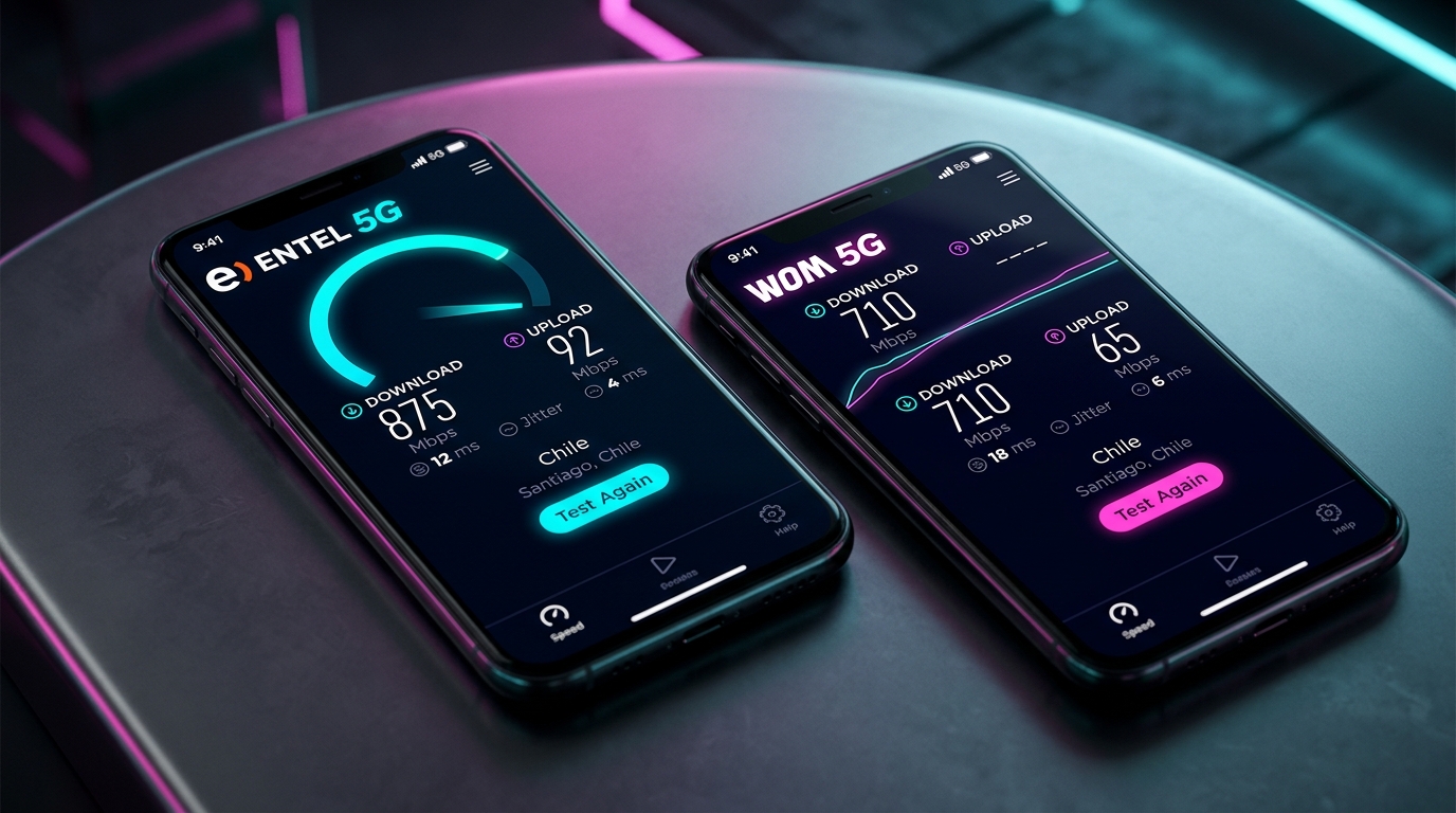 WOM vs Entel: ¿quién gana en velocidad real?
