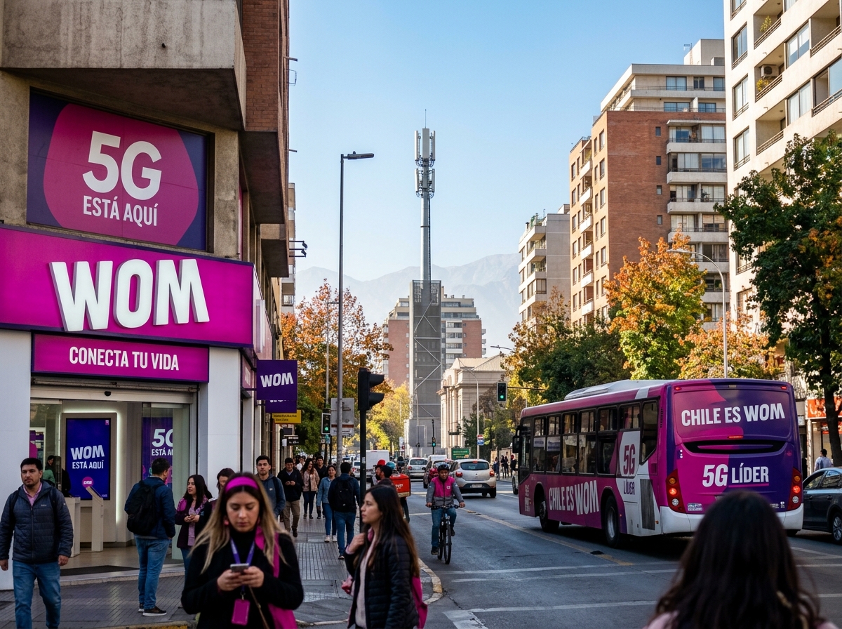 WOM en Chile — branding y red 5G