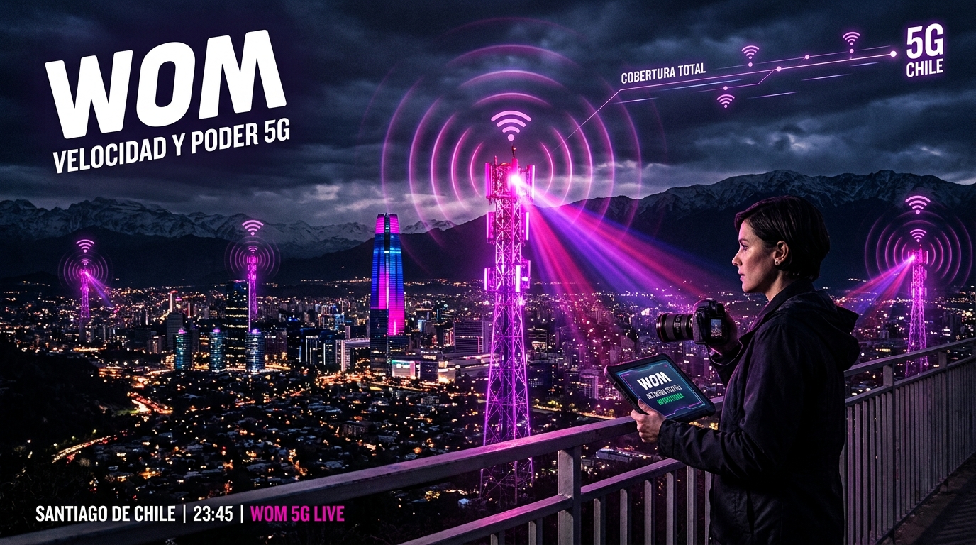 WOM Chile — Red 5G en expansión