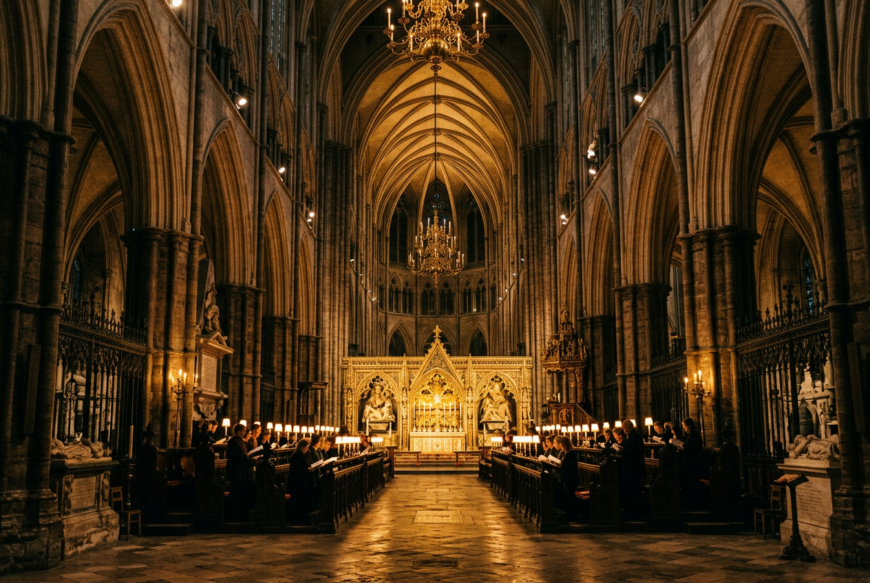 The Hidden Geometry of the Nave: How Medieval Builders Encoded Sacred Mathematics