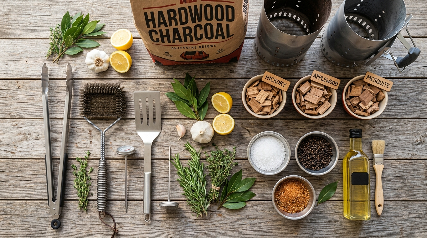 How to Season a New Charcoal Grill the Right Way ingredients
