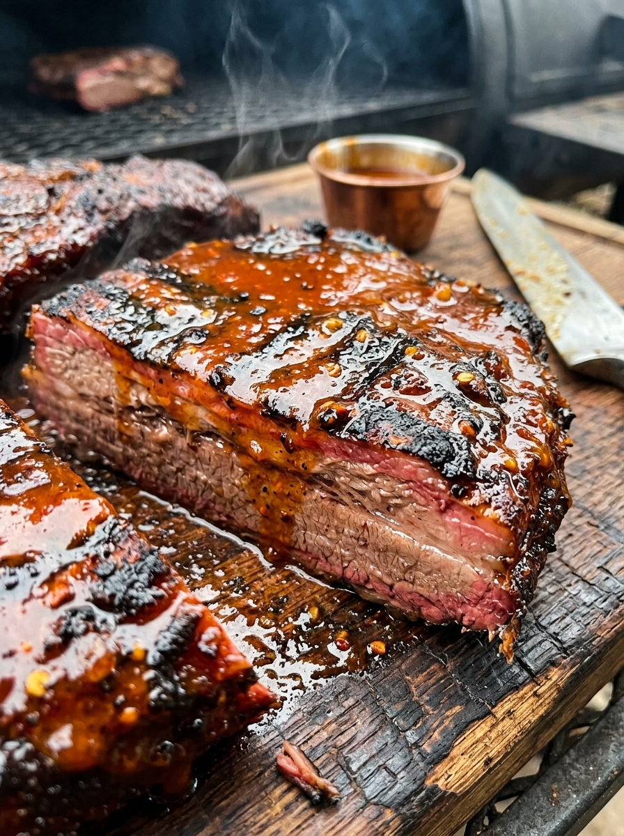 Habanero BBQ Sauce Recipe - Bold, Fiery & Smoky closeup detail