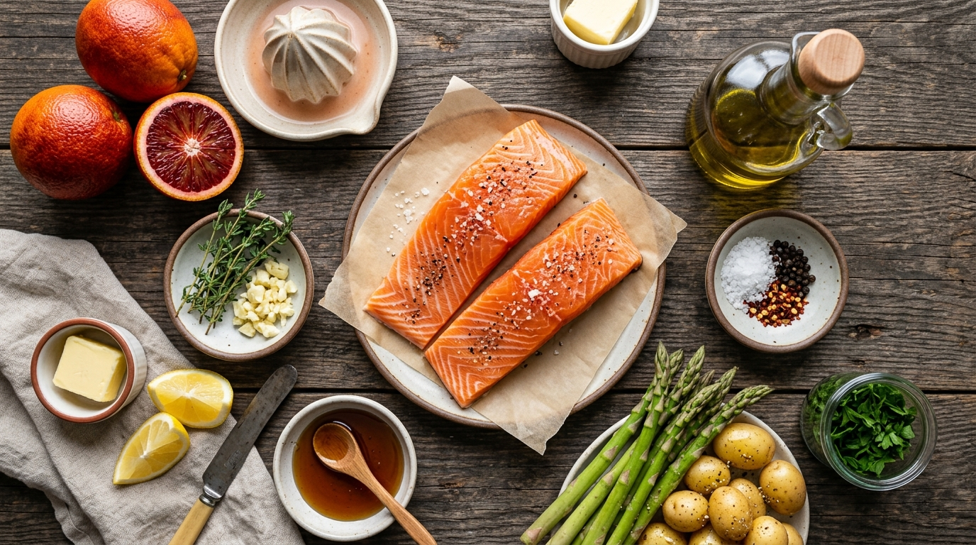 Blood Orange Salmon Recipe - Easy 30-Minute Dinner ingredients