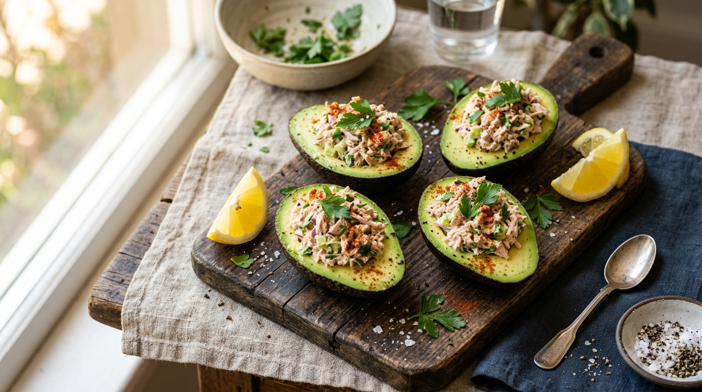 Tuna Stuffed Avocado Recipe - Easy & Healthy Meal