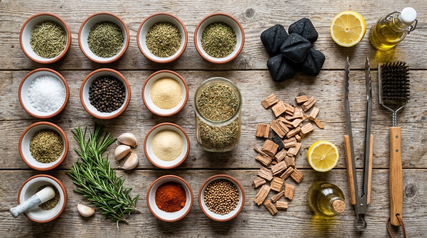 Herb Lamb Rub Recipe: Bold Crust for the Grill ingredients