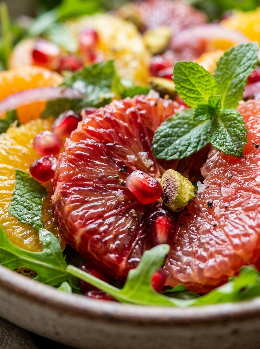 Winter Citrus Salad Recipe - Bright and Fresh closeup detail