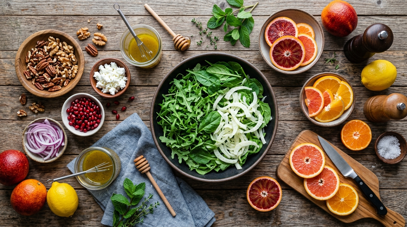 Winter Citrus Salad Recipe - Bright and Fresh ingredients