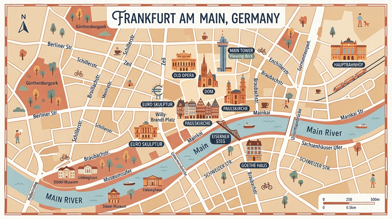 Karte – Frankfurt am Main