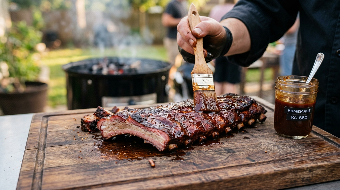 Kansas City BBQ Sauce Recipe - Bold & Smoky Homemade plated