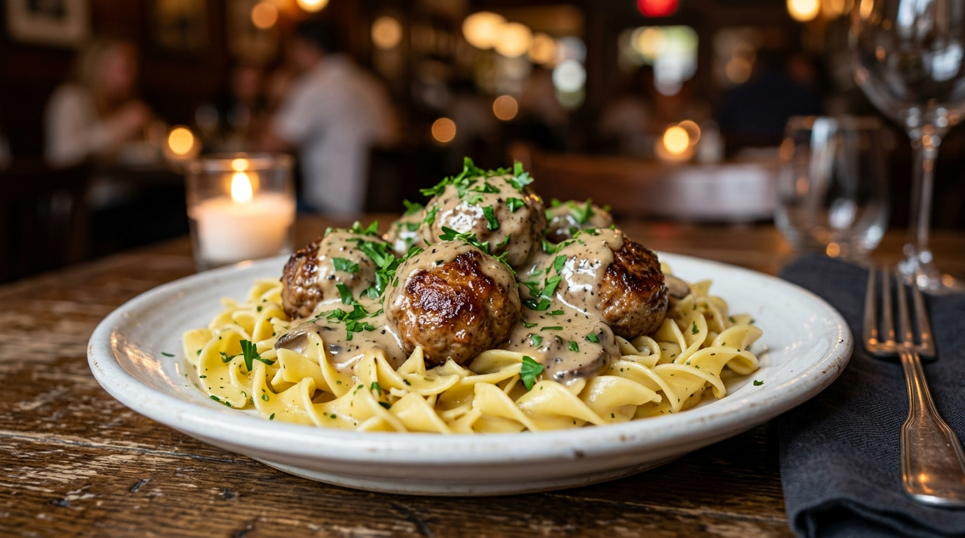 Swedish Meatballs Recipe: Creamy Comfort Food Classic plated