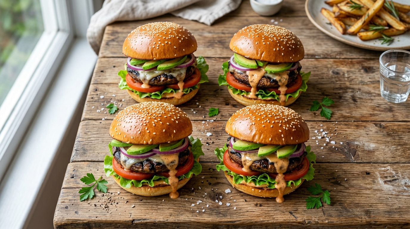 Best Portobello Mushroom Burger Recipe (30 Min)