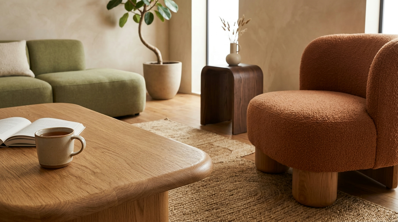 2026 Furniture Style Trends: Warmth, Curves & Wood