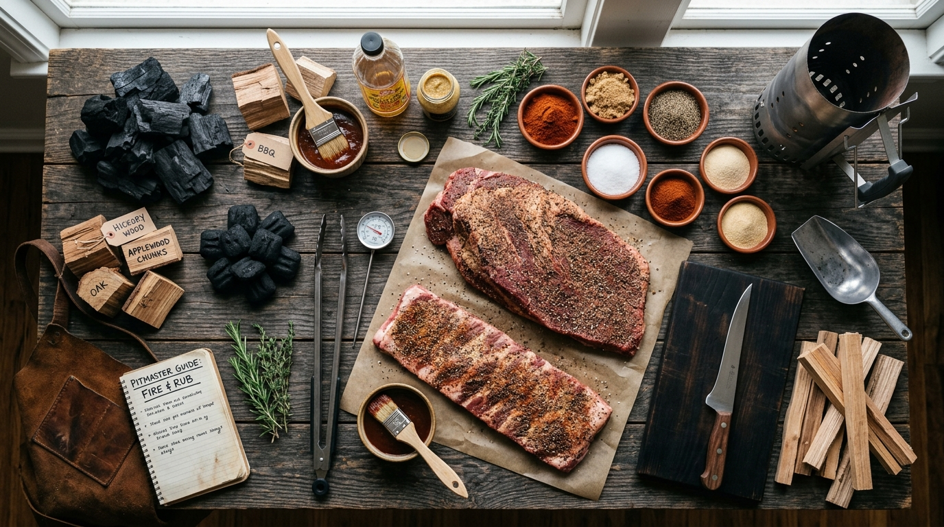 Building Fire for Smoking Meat: Pitmaster Guide ingredients