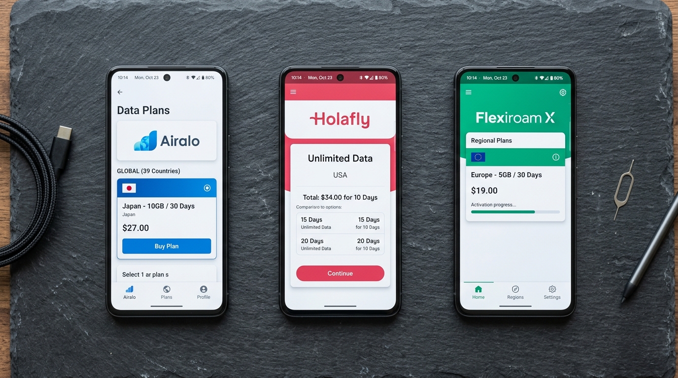 Airalo vs. Holafly vs. Nomad: Which Travel eSIM Provider Wins in 2025?