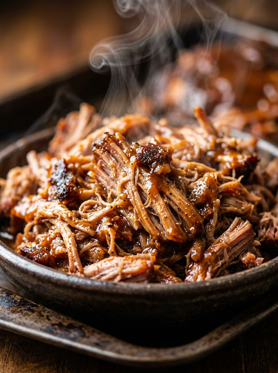 Best Smoked Pulled Pork Recipe (Tender and Juicy) closeup detail