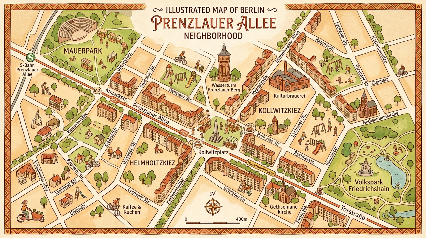 Karte: Prenzlauer Allee 47, Berlin