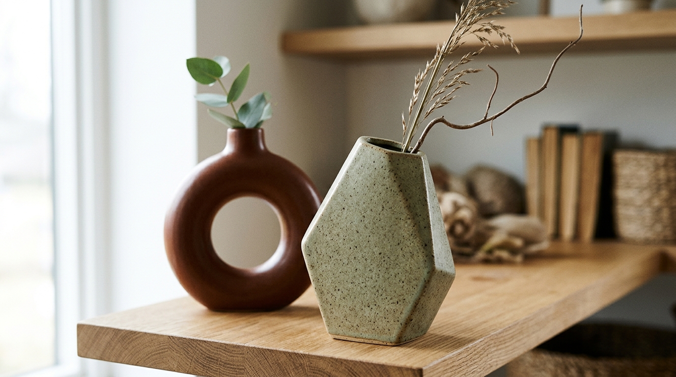 Unique Vase Shapes for Shelves, Tables, and Stems