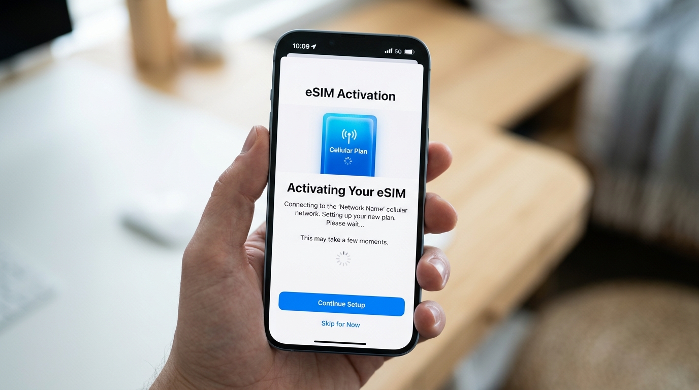 Activación de eSIM en smartphone
