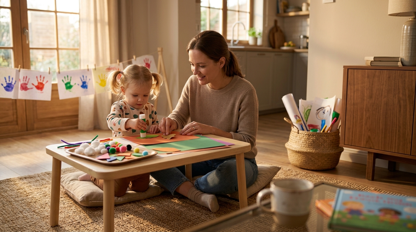 4 Easy Crafts to Make With Your 2-Year-Old at Home