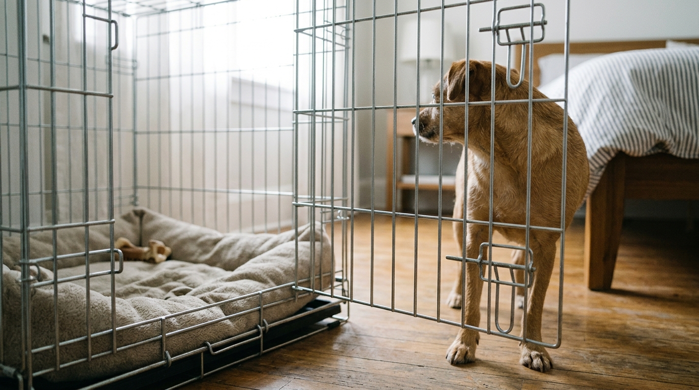 Why Your Dog Suddenly Refuses the Crate at Night