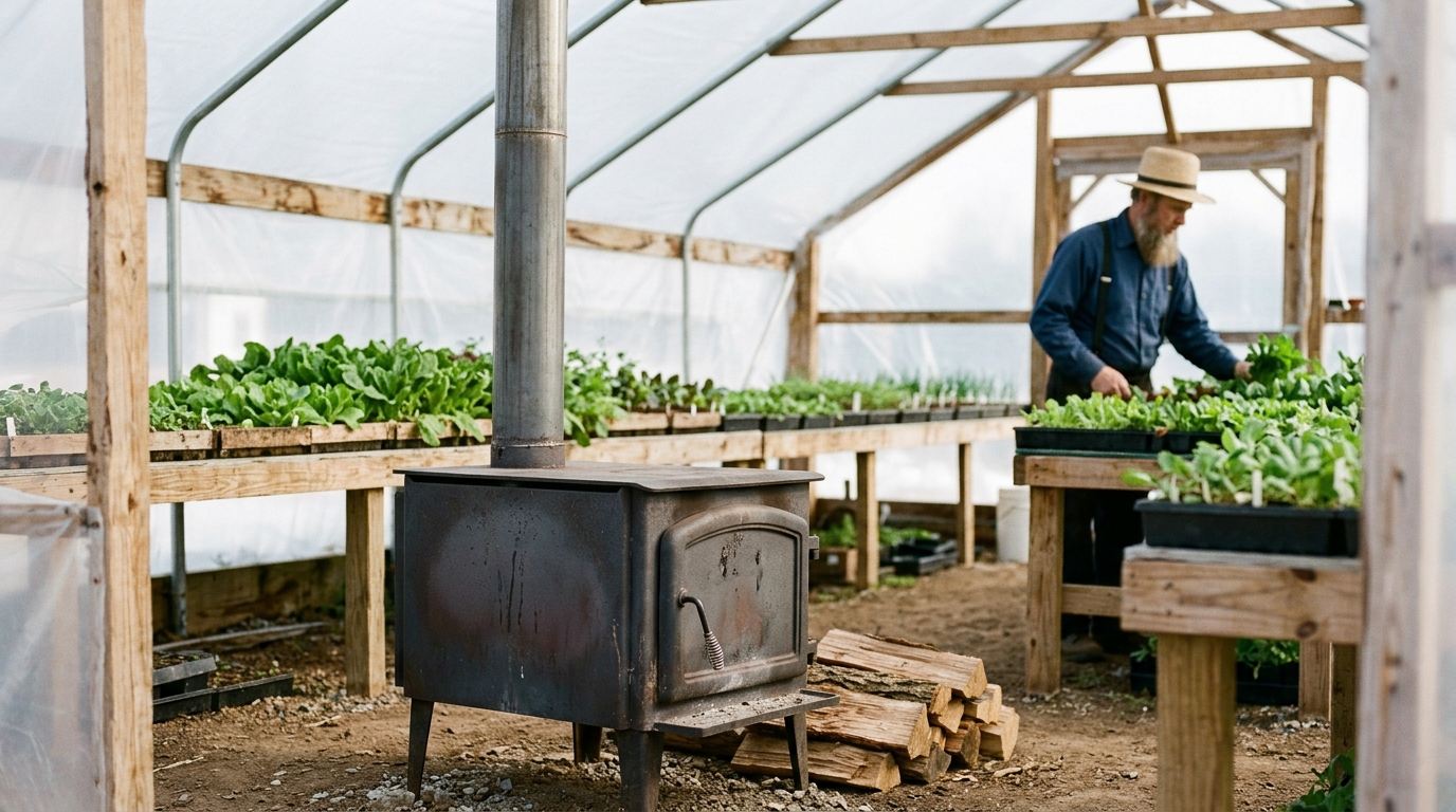 How Do Amish Heat Greenhouses in Winter?