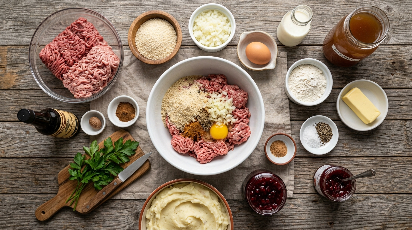 Swedish Meatballs Recipe: Creamy Comfort Food Classic ingredients