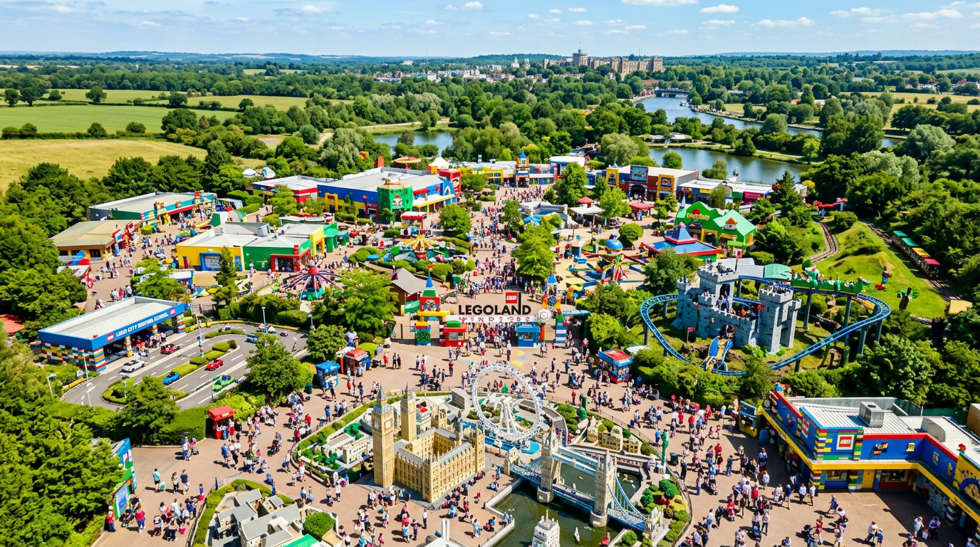 Legoland Windsor aerial overview