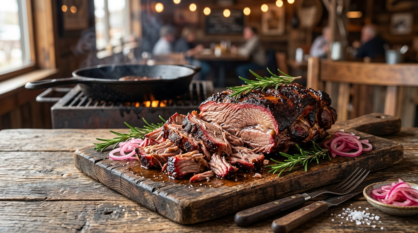Smoked Lamb Shoulder Recipe: Low and Slow BBQ Perfection plated