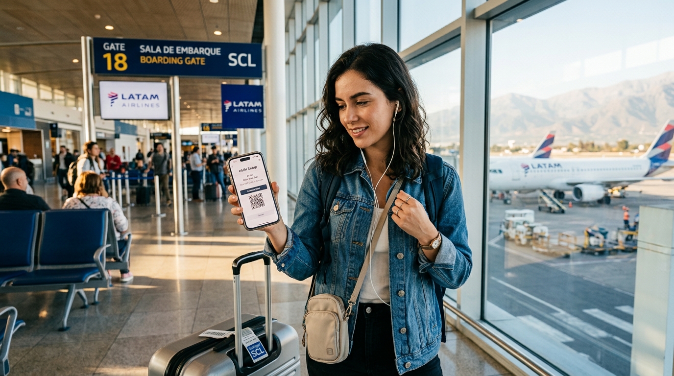 ¿Necesito comprar una eSIM antes de llegar a Chile?