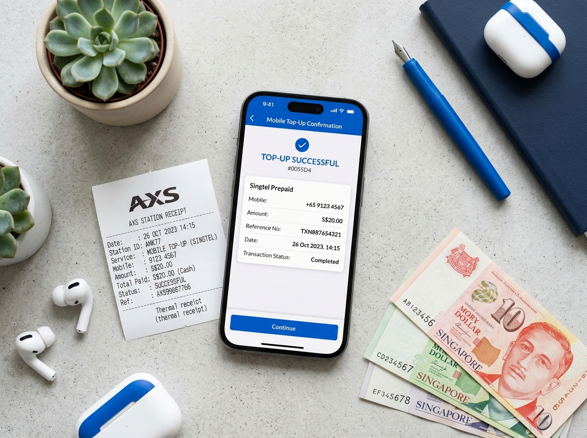 Mobile top-up methods in Singapore