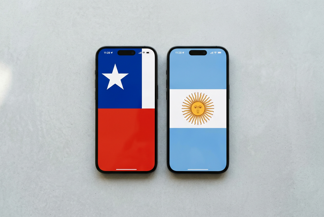 Planes prepago Chile vs Argentina: ¿dónde rinde más el peso/peso?