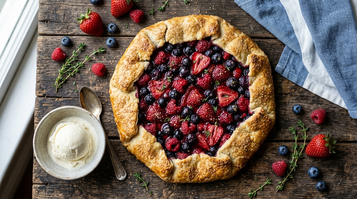 Summer Berry Galette Recipe - Easy & Rustic Tart