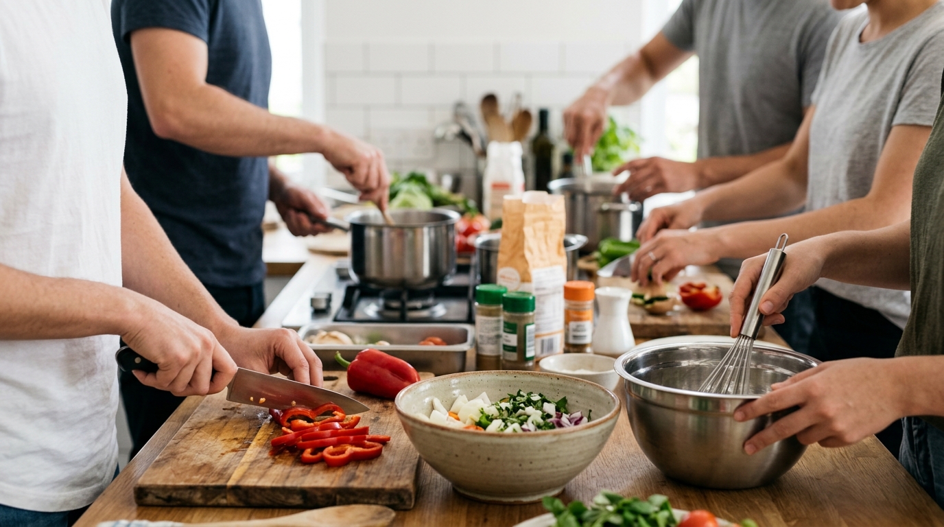 4 Easy Recipes to Cook Together as a Group