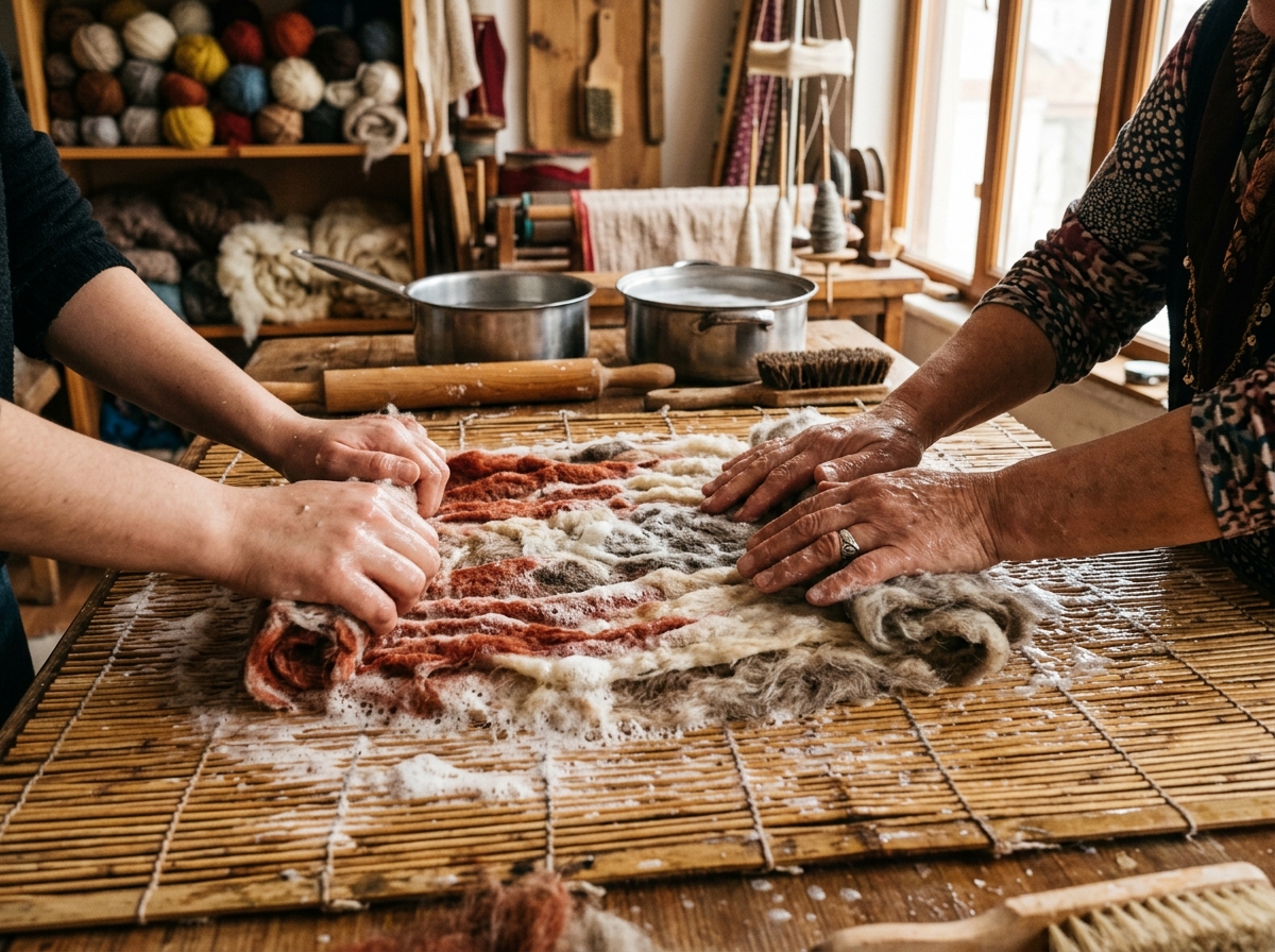 Wet Felting a Nomadic Story: The Keçe Tradition