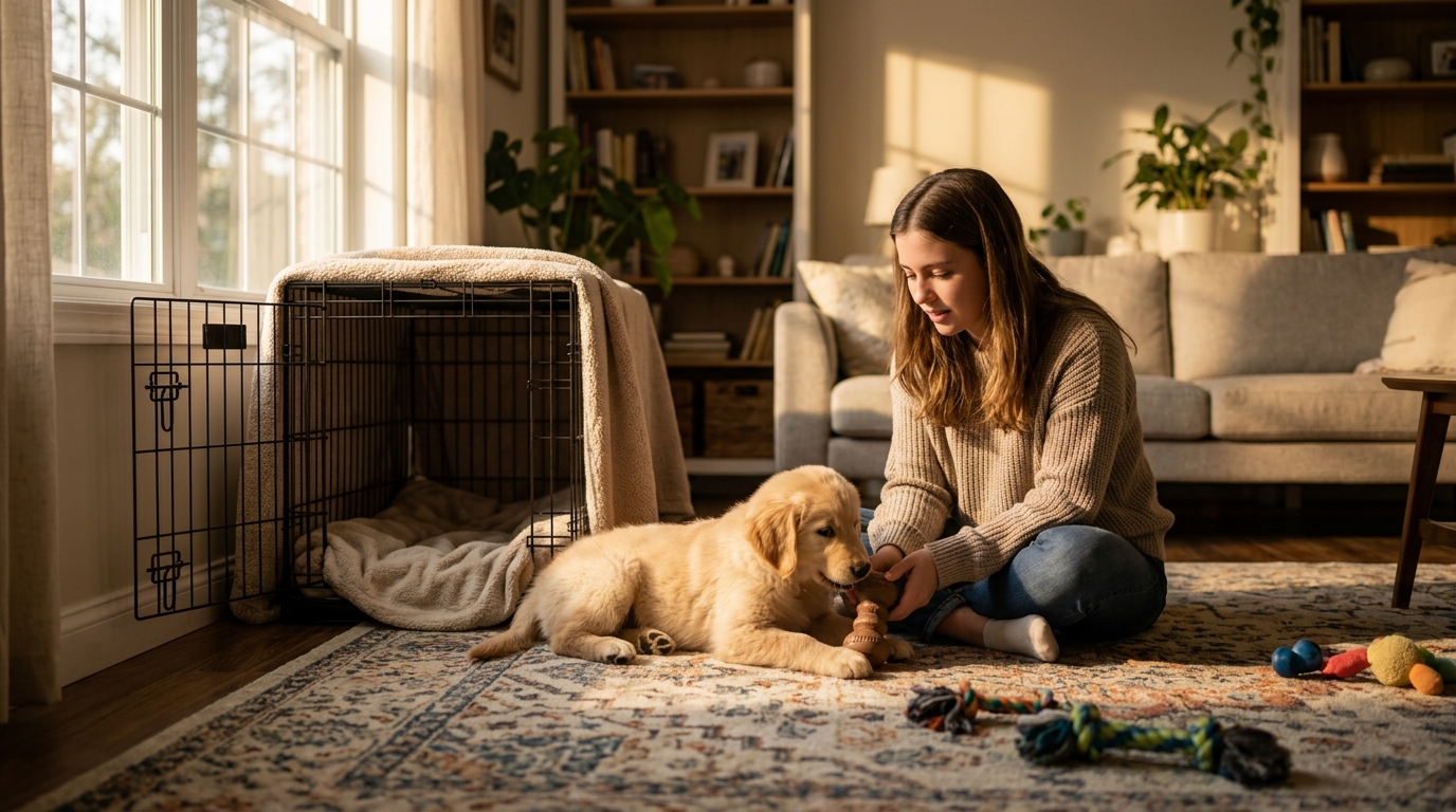 Cry It Out for Puppy Crate Training? Try This Instead