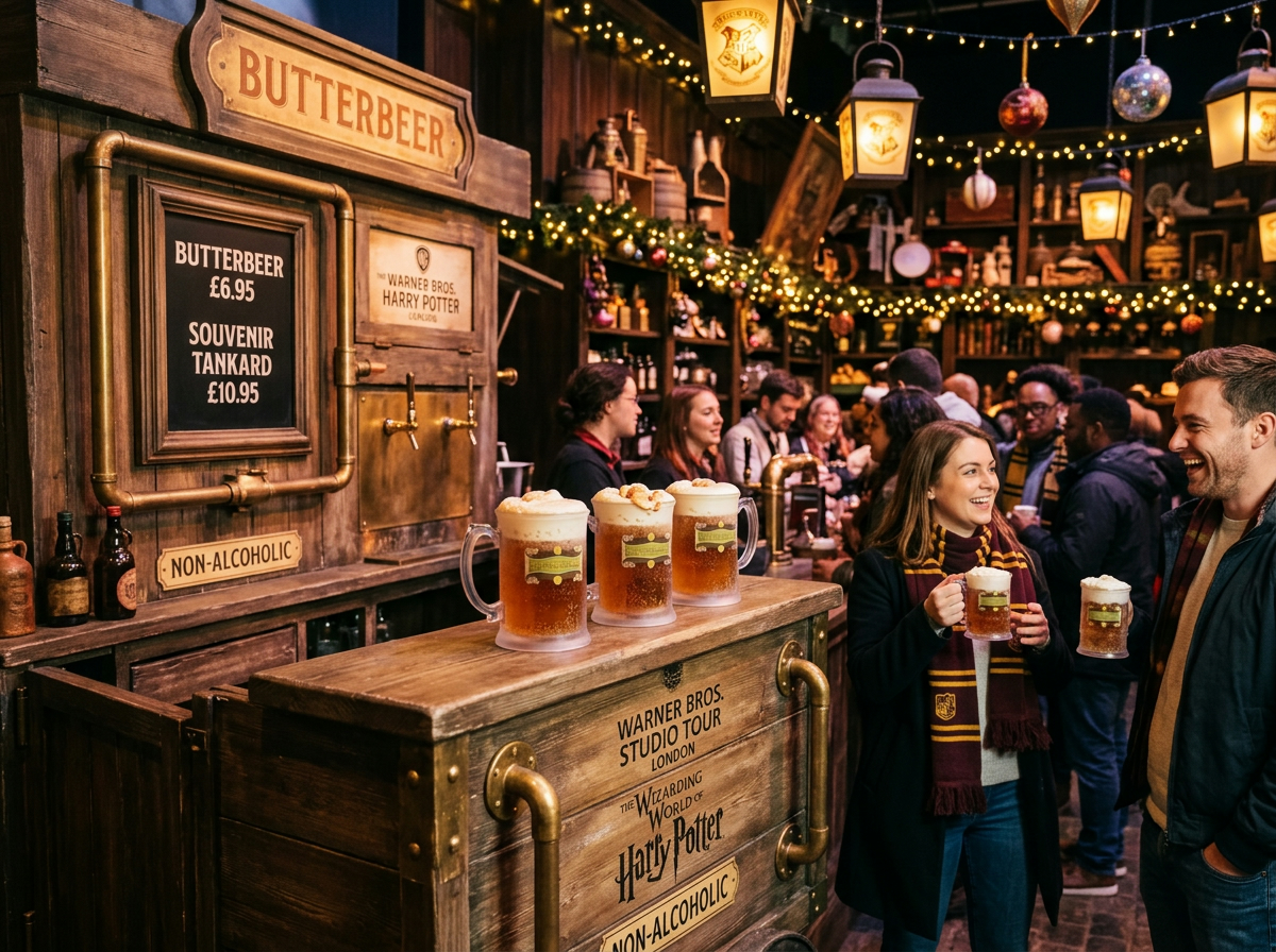Butterbeer Bar at Warner Bros Studio Tour