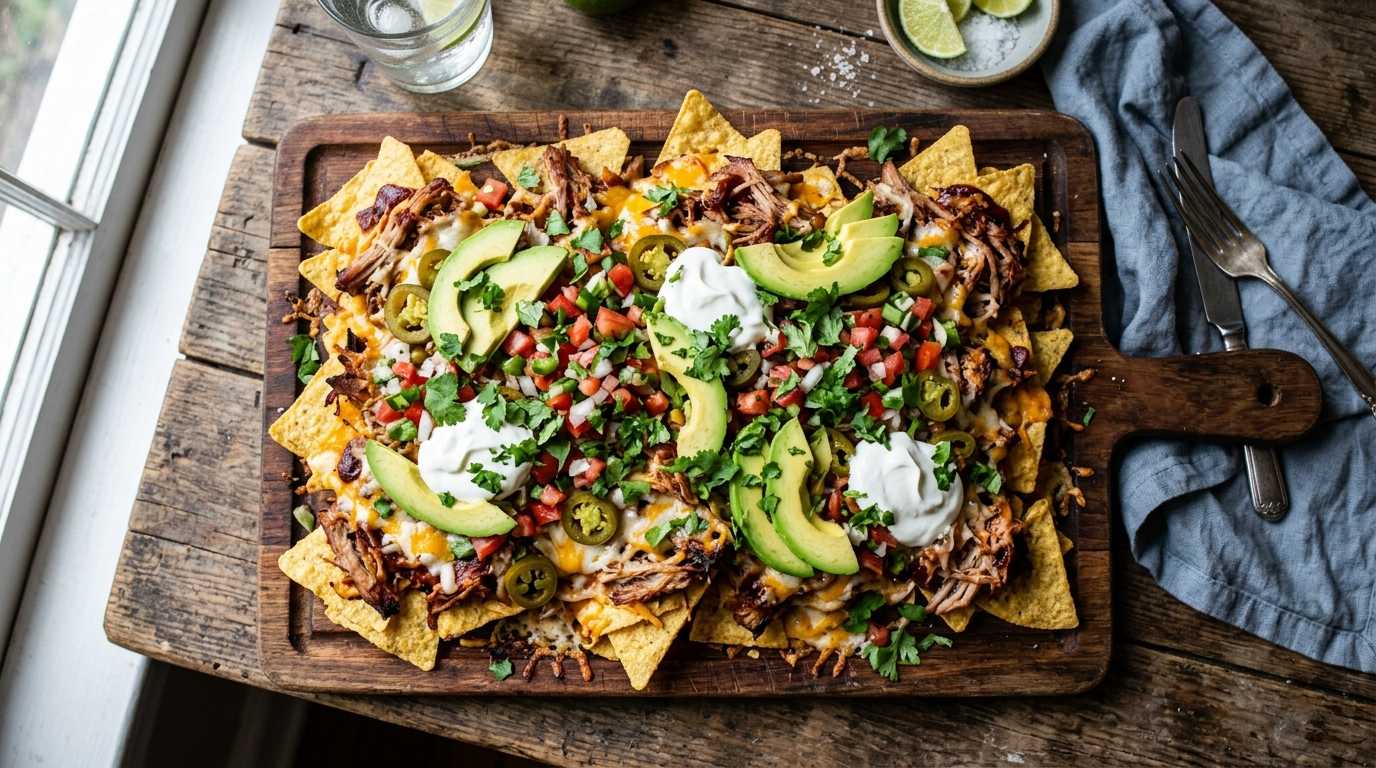 Pulled Pork Nachos Recipe - Ultimate Game Day Dish