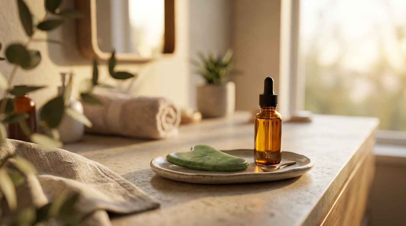 How to Gua Sha a Puffy Face: 5-Minute Routine