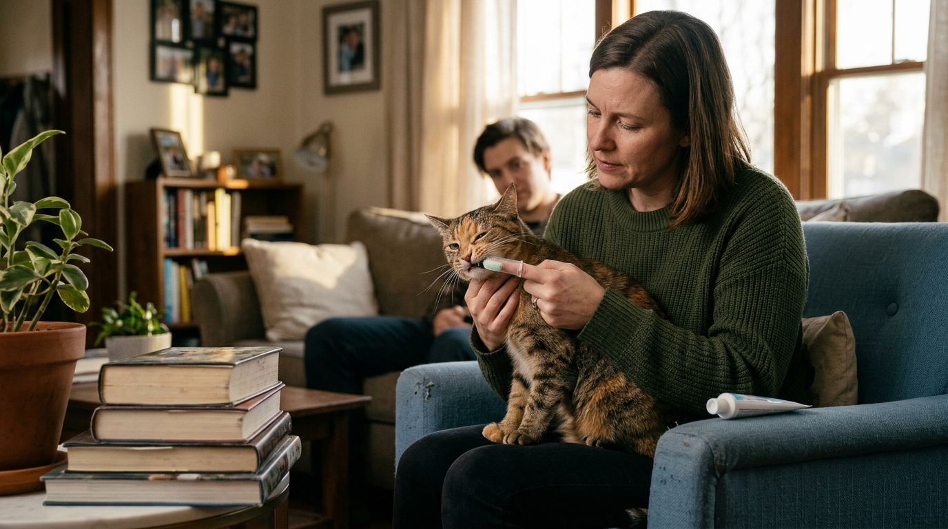 How to Brush an Unwilling Cat’s Teeth Gently