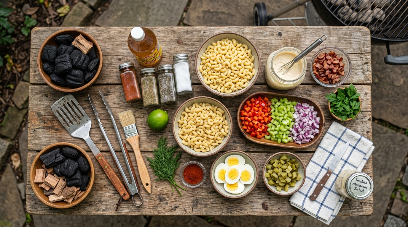 Smoked Macaroni Salad Recipe for Your Next BBQ ingredients
