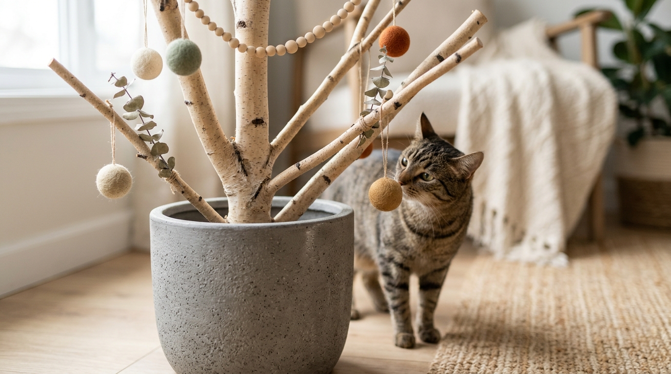 Safe Christmas Tree Alternatives for Homes With Cats