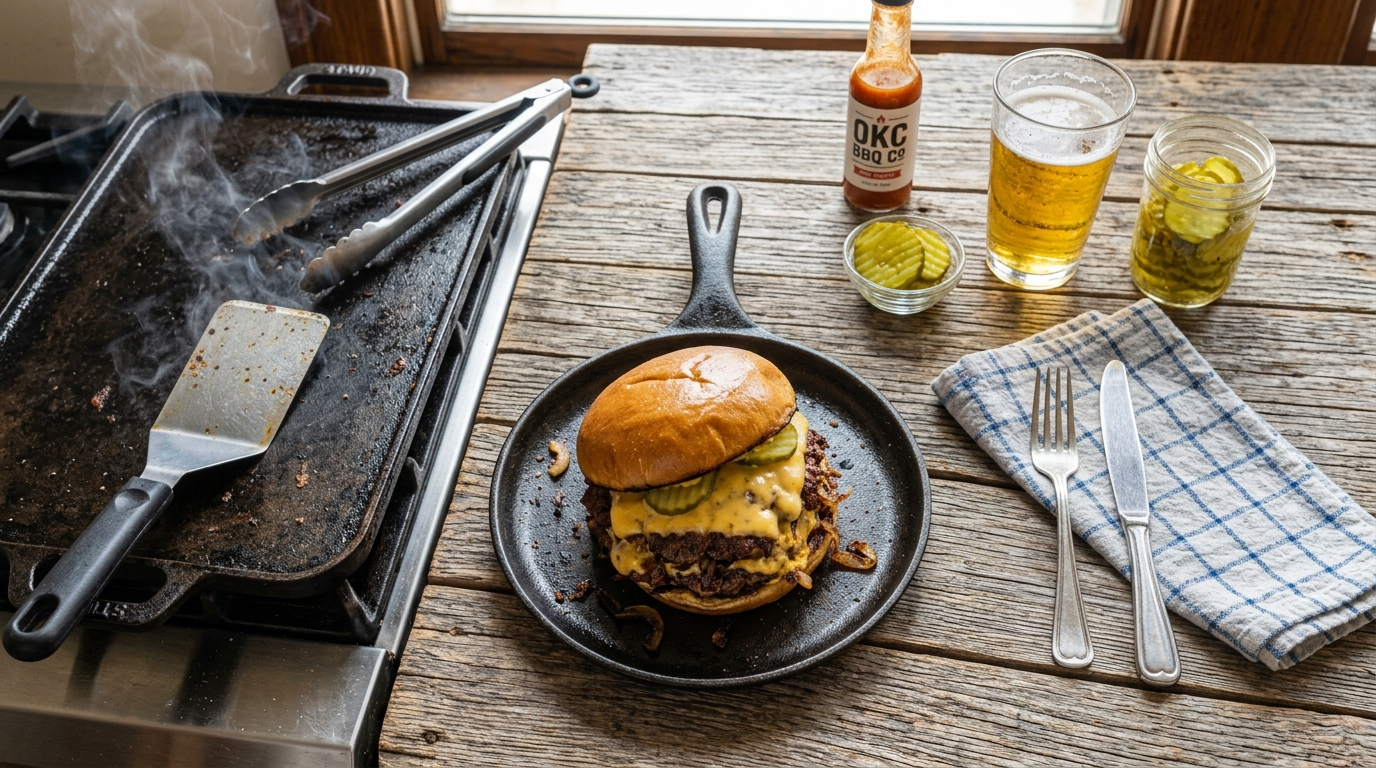 Oklahoma Onion Burger Recipe - Classic Smash Burger