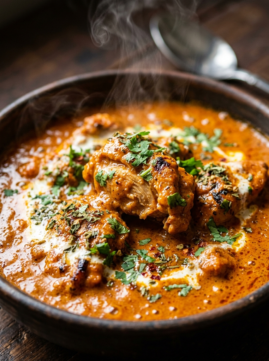 Easy Butter Chicken Recipe Ready in 20 Minutes closeup detail
